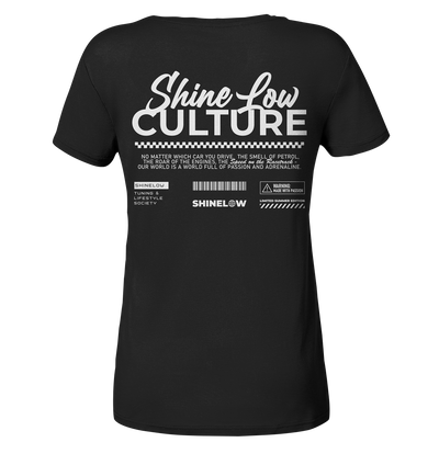 Lowered Culture - Ladies V-Neck Shirt - ShineLow: Dein Tuning Shop für Autozubehör & Fahrzeugpflege